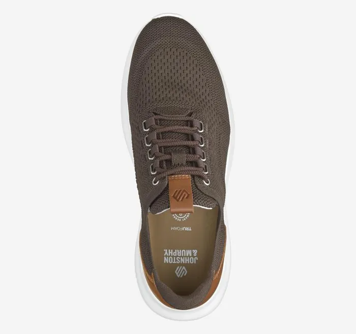 Men Johnston and Murphy LaceUps Amherst 20 Knit Plain Toe Dark Brown Knit Men Johnston and Murphy LaceUps Amherst 20 Knit Plain Toe Dark Brown Knit