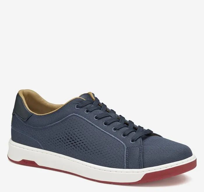 Men Johnston and Murphy LaceUps Daxton Knit LaceUp Navy Knit