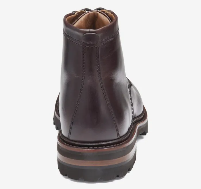 Men Johnston and Murphy LaceUps Dudley Lug Plain Toe Boot Dark Brown Full Grain Men Johnston and Murphy LaceUps Dudley Lug Plain Toe Boot Dark Brown Full Grain