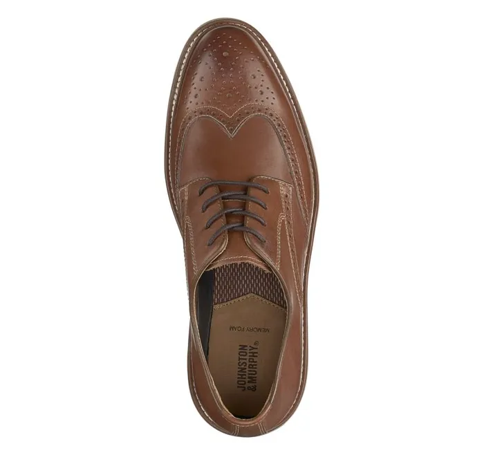Men Johnston and Murphy LaceUps Upton Wingtip Tan Full Grain Men Johnston and Murphy LaceUps Upton Wingtip Tan Full Grain