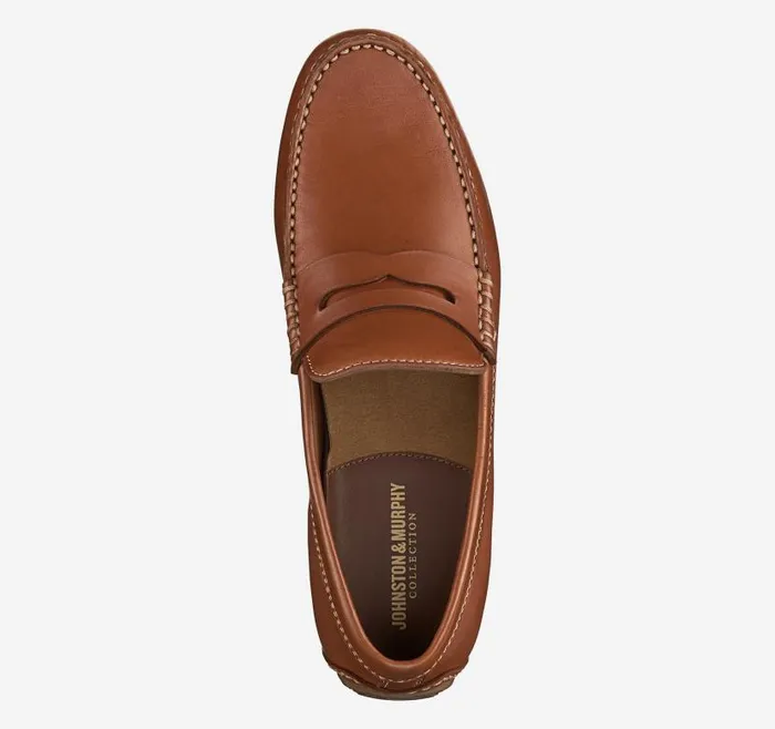 Men Johnston and Murphy SlipOns and Loafers Baldwin Driver Penny Loafer Cognac Sheepskin Men Johnston and Murphy SlipOns and Loafers Baldwin Driver Penny Loafer Cognac Sheepskin