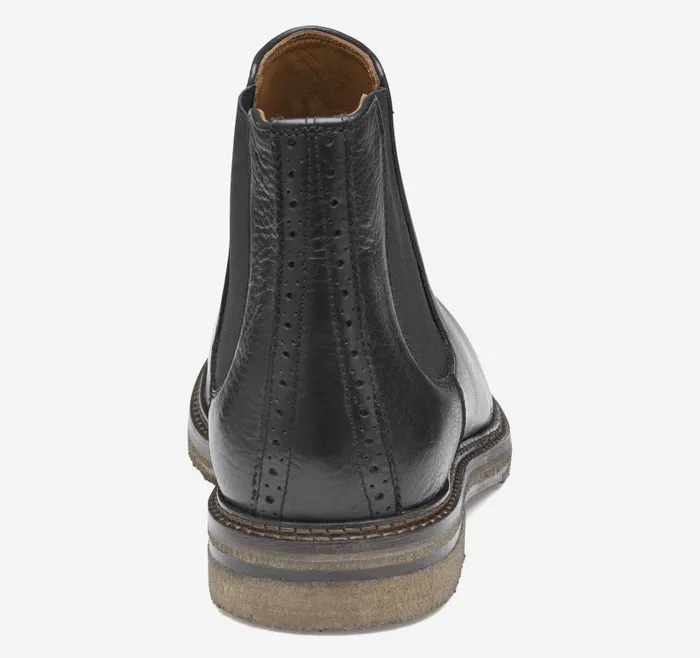 Men Johnston and Murphy SlipOns and Loafers Calder Chelsea Boot Black Tumbled Full Grain Men Johnston and Murphy SlipOns and Loafers Calder Chelsea Boot Black Tumbled Full Grain