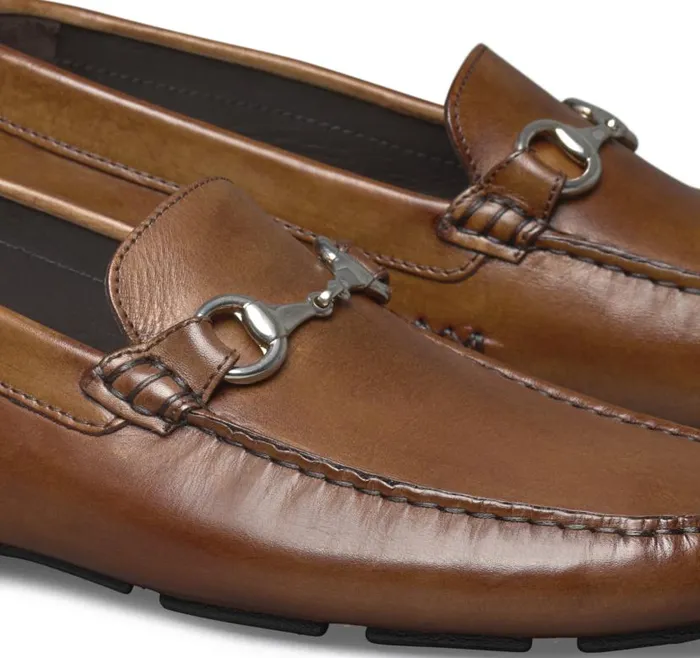 Men Johnston and Murphy SlipOns and Loafers Dayton Bit Loafer Brown Italian Calfskin Men Johnston and Murphy SlipOns and Loafers Dayton Bit Loafer Brown Italian Calfskin
