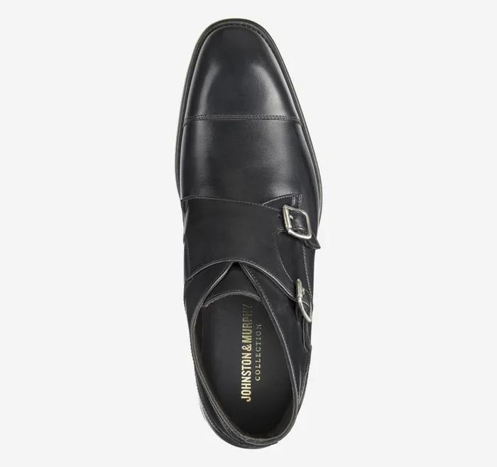 Men Johnston and Murphy SlipOns and Loafers Ellsworth Double Buckle Boot Black Italian Calfskin Men Johnston and Murphy SlipOns and Loafers Ellsworth Double Buckle Boot Black Italian Calfskin