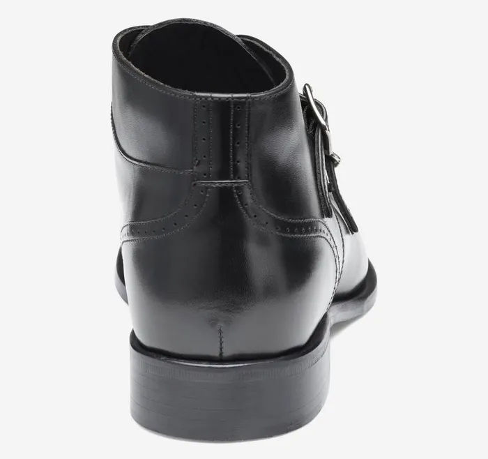 Men Johnston and Murphy SlipOns and Loafers Ellsworth Double Buckle Boot Black Italian Calfskin Men Johnston and Murphy SlipOns and Loafers Ellsworth Double Buckle Boot Black Italian Calfskin