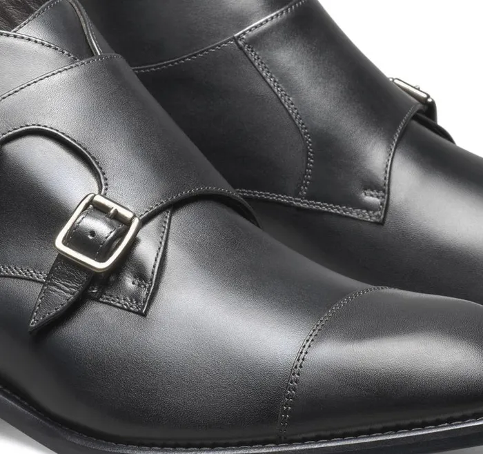 Men Johnston and Murphy SlipOns and Loafers Ellsworth Double Buckle Boot Black Italian Calfskin Men Johnston and Murphy SlipOns and Loafers Ellsworth Double Buckle Boot Black Italian Calfskin