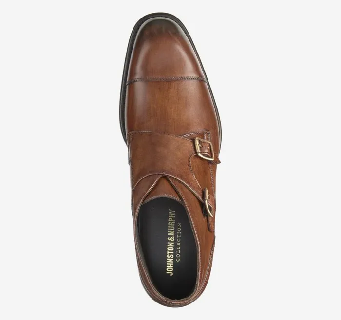 Men Johnston and Murphy SlipOns and Loafers Ellsworth Double Buckle Boot Brown Handstained Calfskin Men Johnston and Murphy SlipOns and Loafers Ellsworth Double Buckle Boot Brown Handstained Calfskin