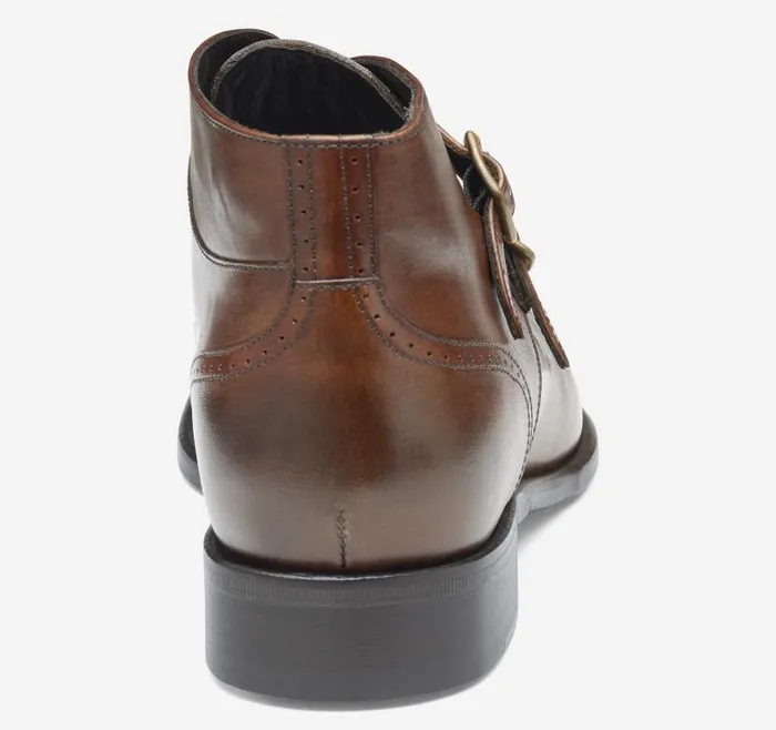 Men Johnston and Murphy SlipOns and Loafers Ellsworth Double Buckle Boot Brown Handstained Calfskin Men Johnston and Murphy SlipOns and Loafers Ellsworth Double Buckle Boot Brown Handstained Calfskin