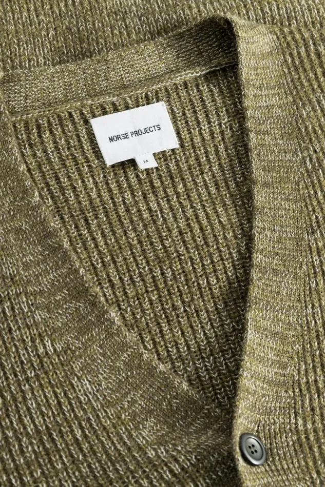Men Jonas Donegal Diamond Sweater Grey Melange Norse Projects Knitwear