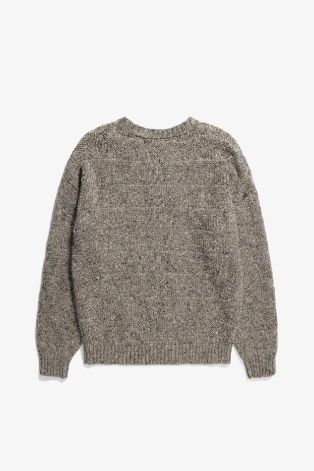 Men Jonas Donegal Diamond Sweater Grey Melange Norse Projects Knitwear