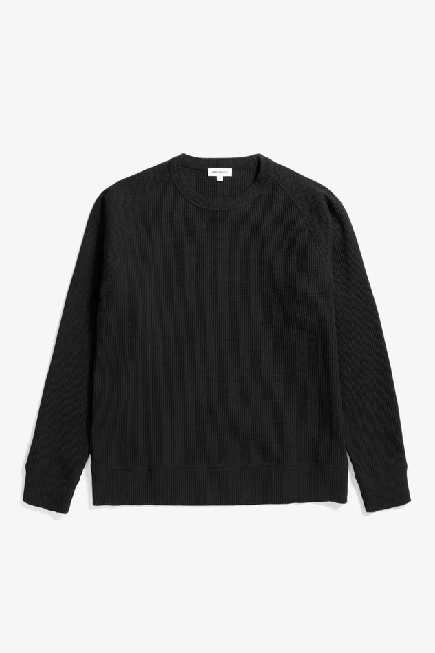 Men Jonas Donegal Diamond Sweater Grey Melange Norse Projects Knitwear