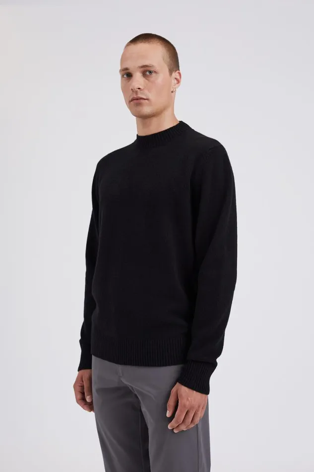 Men Jonas Donegal Diamond Sweater Grey Melange Norse Projects Knitwear