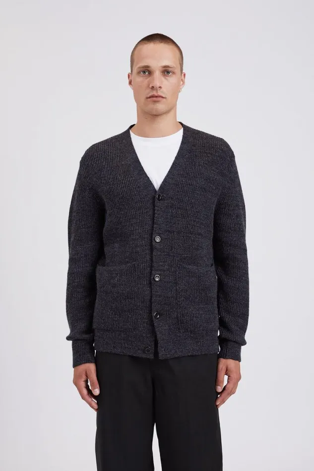Men Jonas Donegal Diamond Sweater Grey Melange Norse Projects Knitwear