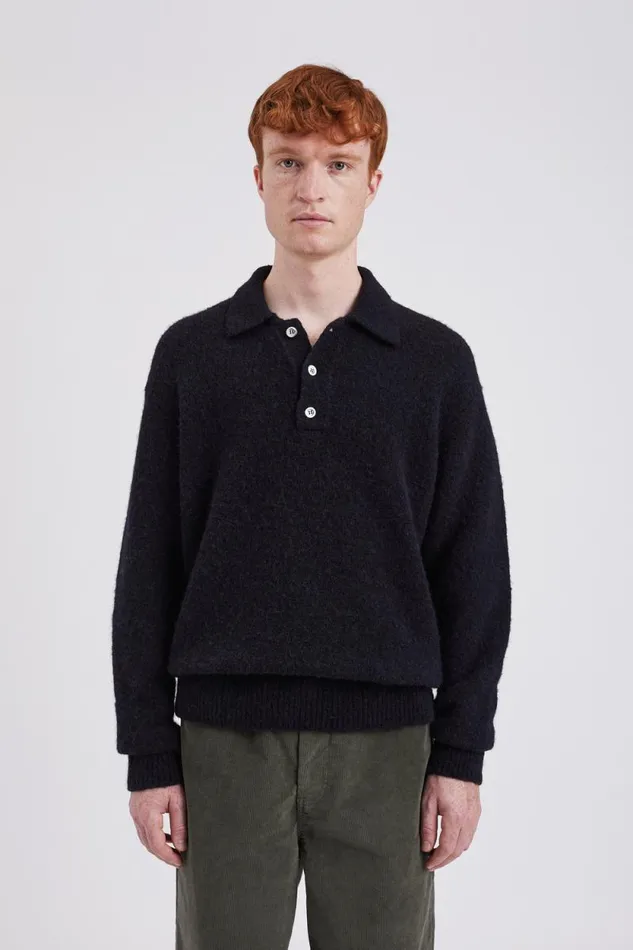 Men Jonas Donegal Diamond Sweater Grey Melange Norse Projects Knitwear