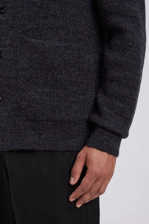 Men Jonas Donegal Diamond Sweater Grey Melange Norse Projects Knitwear