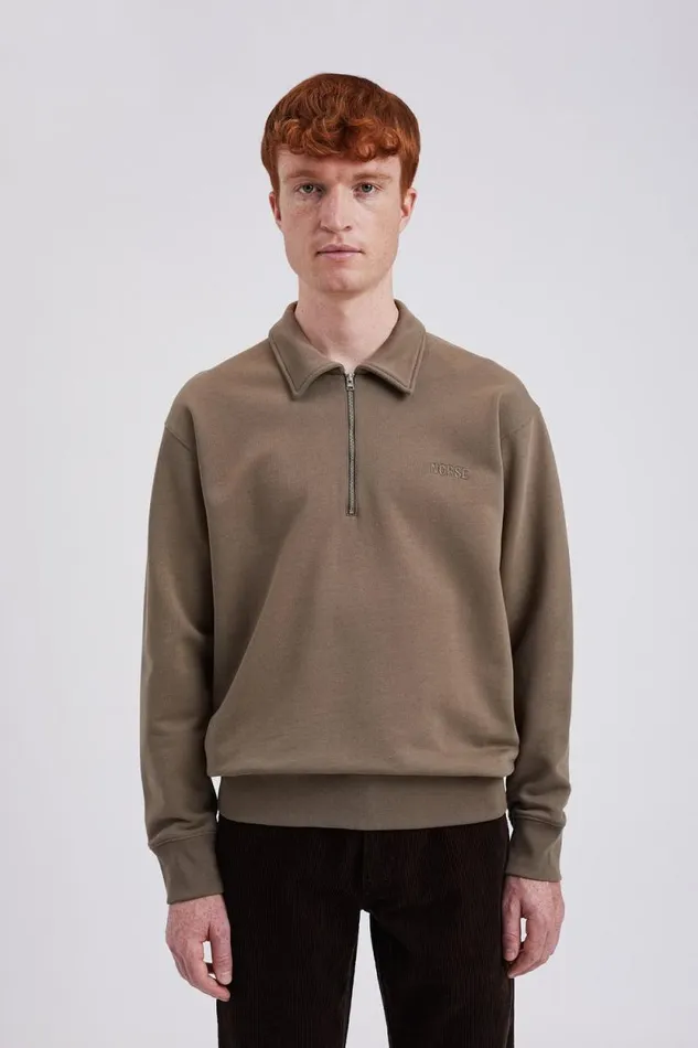 Men Jonas Donegal Diamond Sweater Grey Melange Norse Projects Knitwear