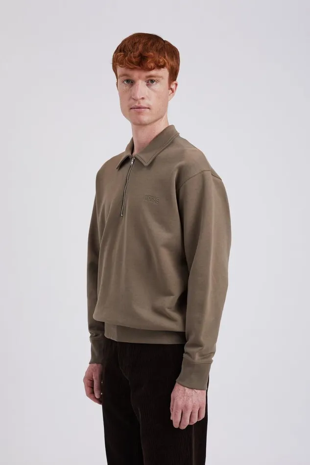Men Jonas Donegal Diamond Sweater Grey Melange Norse Projects Knitwear