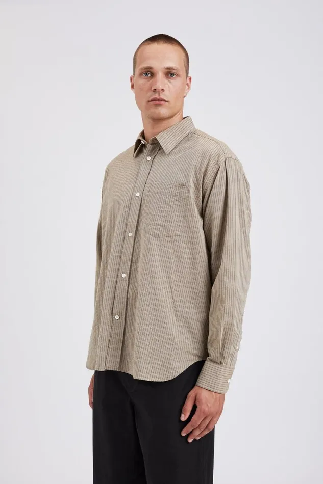 Men Jonas Donegal Diamond Sweater Grey Melange Norse Projects Knitwear