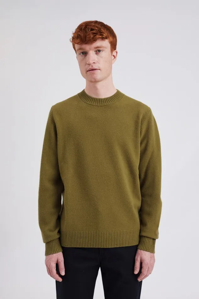 Men Jonas Donegal Diamond Sweater Grey Melange Norse Projects Knitwear