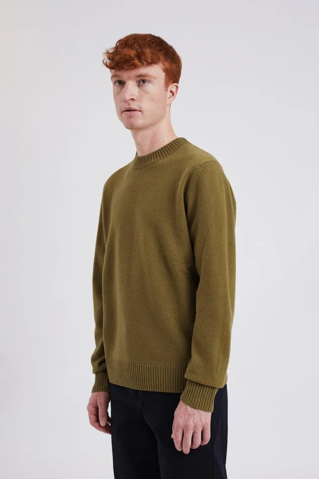 Men Jonas Donegal Diamond Sweater Grey Melange Norse Projects Knitwear