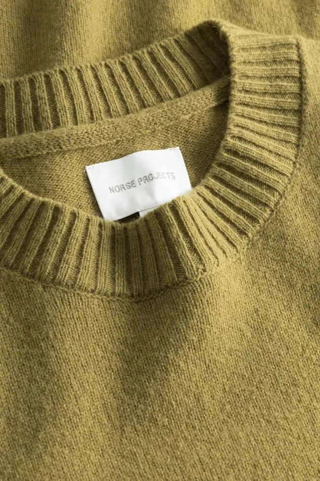 Men Jonas Donegal Diamond Sweater Grey Melange Norse Projects Knitwear