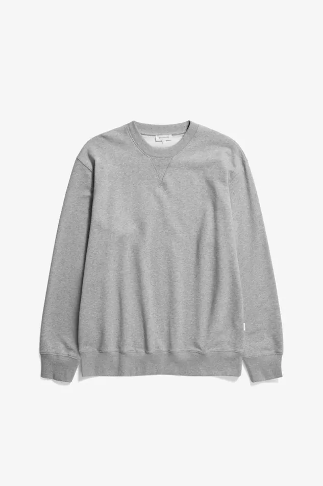 Men Jonas Donegal Diamond Sweater Grey Melange Norse Projects Knitwear