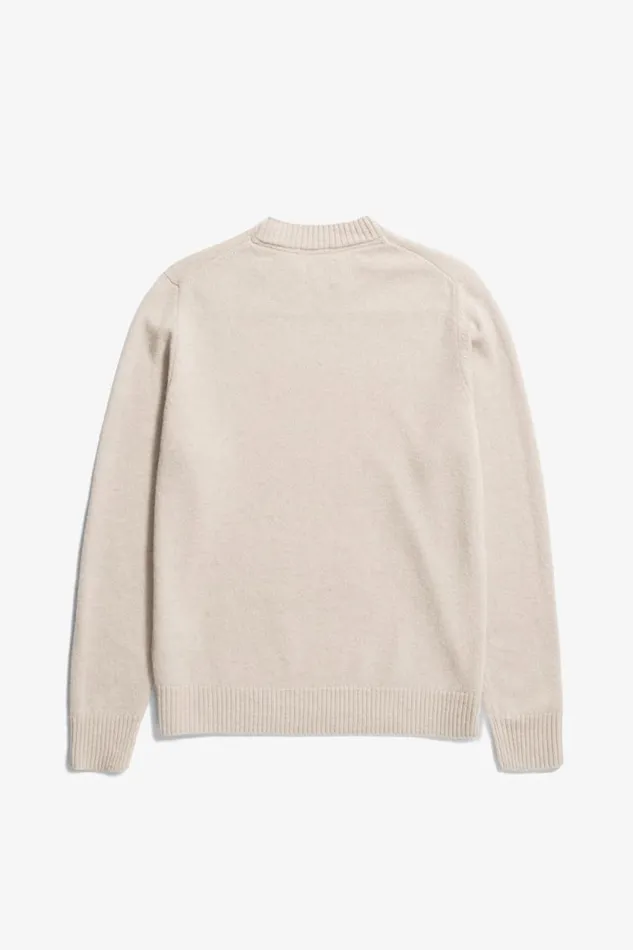 Men Jonas Donegal Diamond Sweater Grey Melange Norse Projects Knitwear