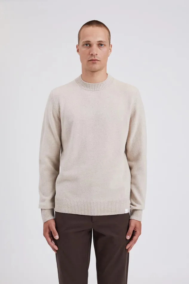 Men Jonas Donegal Diamond Sweater Grey Melange Norse Projects Knitwear