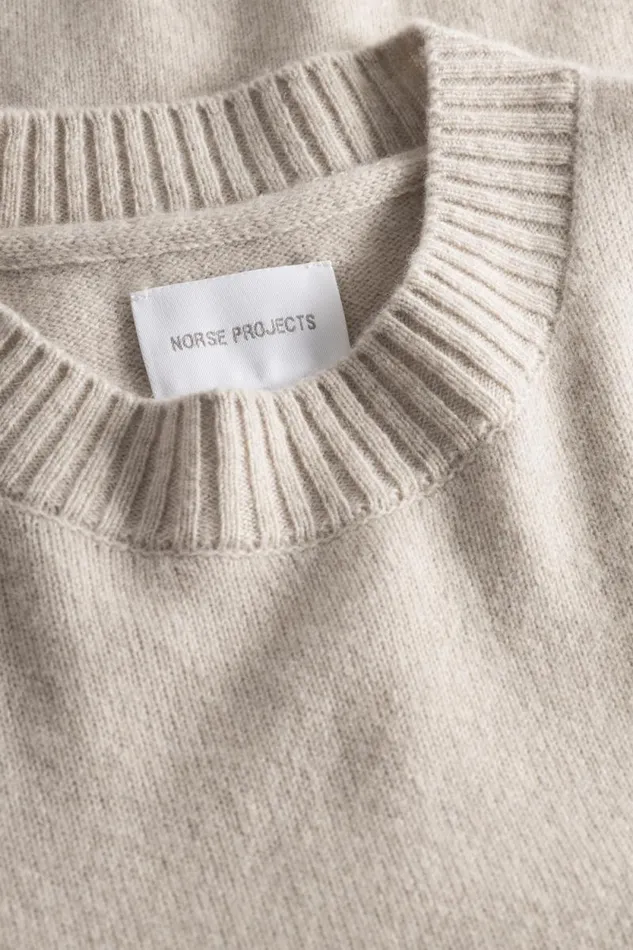 Men Jonas Donegal Diamond Sweater Grey Melange Norse Projects Knitwear