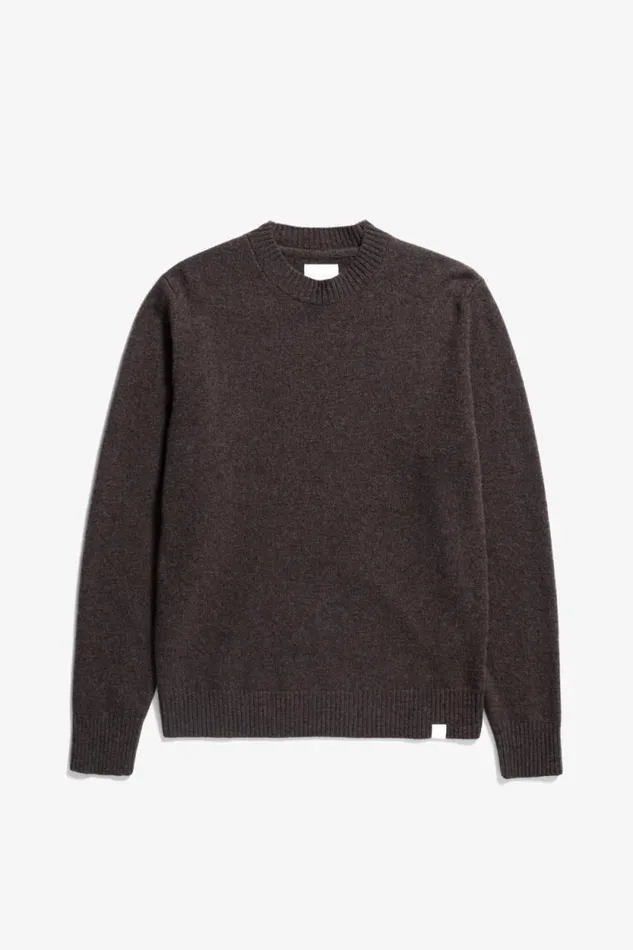 Men Jonas Donegal Diamond Sweater Grey Melange Norse Projects Knitwear