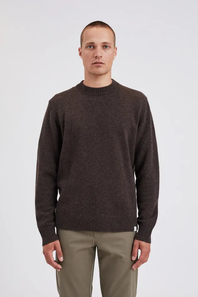 Men Jonas Donegal Diamond Sweater Grey Melange Norse Projects Knitwear