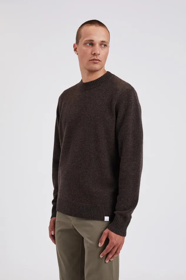 Men Jonas Donegal Diamond Sweater Grey Melange Norse Projects Knitwear