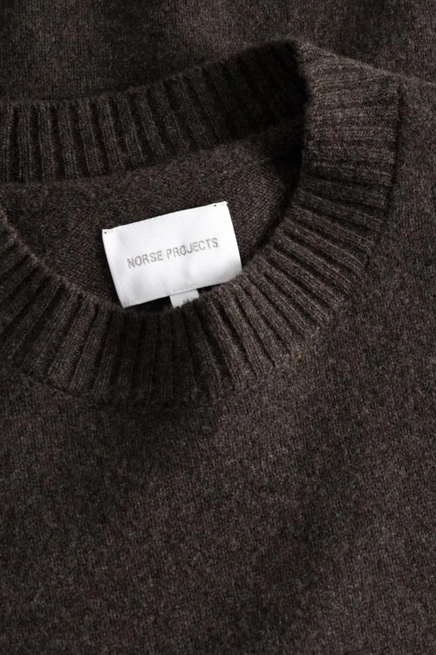 Men Jonas Donegal Diamond Sweater Grey Melange Norse Projects Knitwear