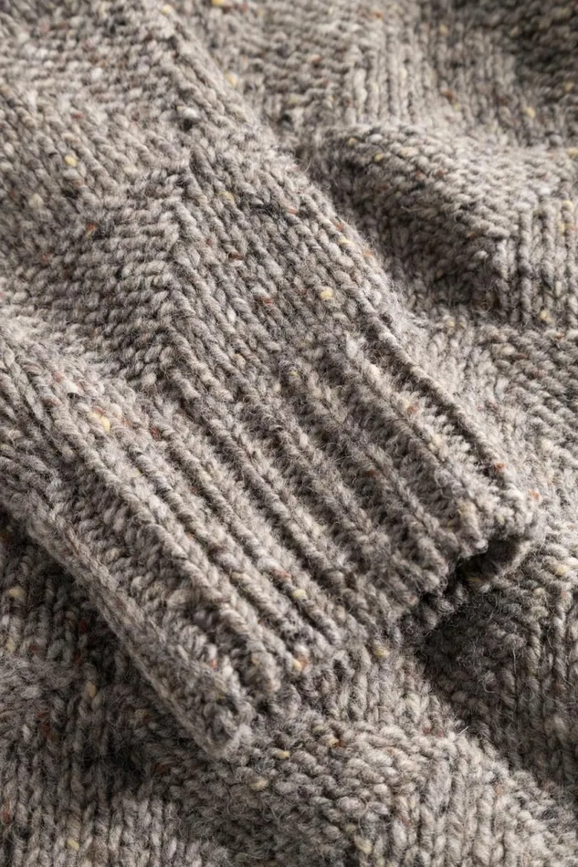 Men Jonas Donegal Diamond Sweater Grey Melange Norse Projects Knitwear