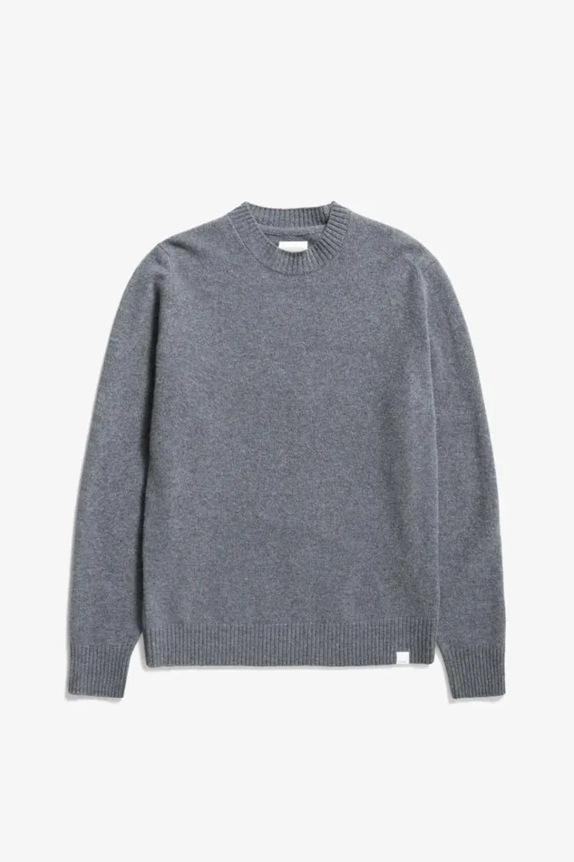 Men Jonas Donegal Diamond Sweater Grey Melange Norse Projects Knitwear