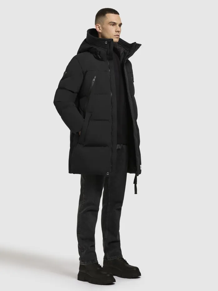 Men KHUJO Jacke DOYLE Schwarz Schwarz Quilted Jackets