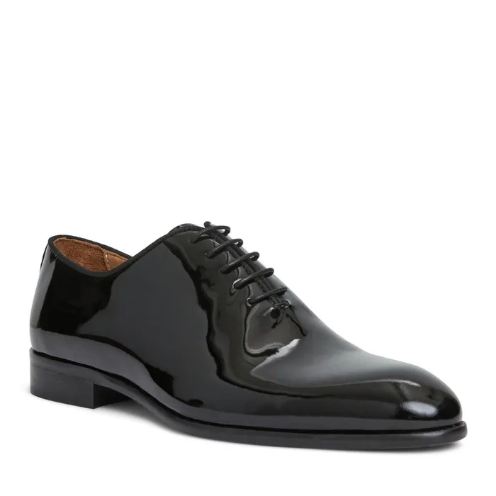 Men Laceups and Oxfords Bruno Magli Angelo Whole Cut Oxford Black Patent