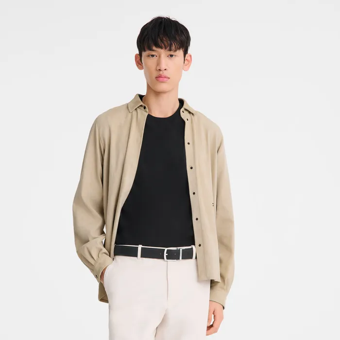 Men Le Foulonn Men8217s belt NavyBlack Belts Longchamp