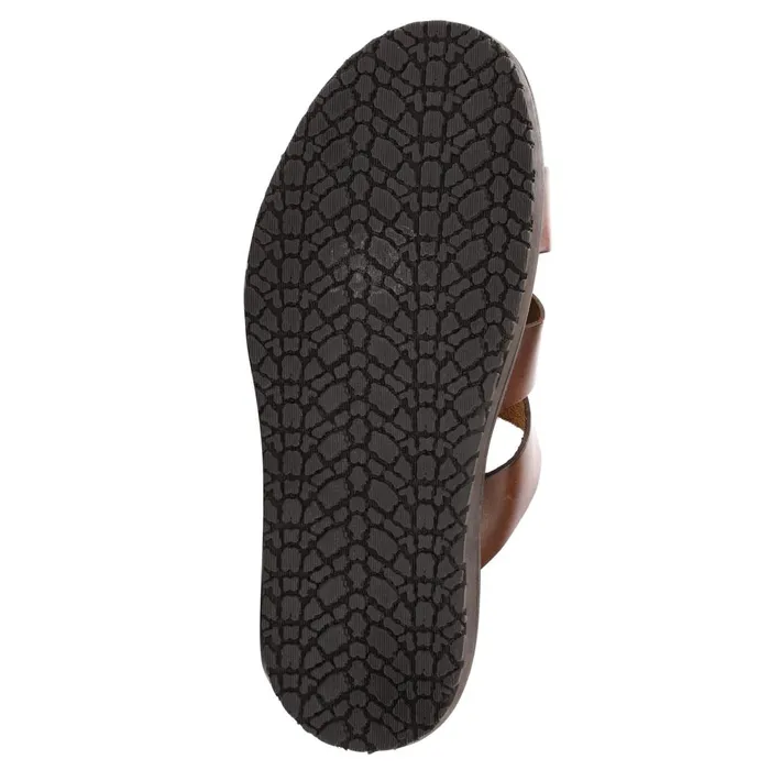 Men Loafers and Slipons Bruno Magli Empoli Leather Slide Sandal 8211 Dark Brown