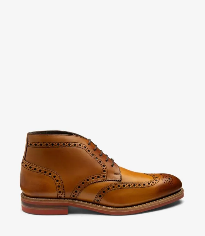 Men Loake Boots Reading Brown