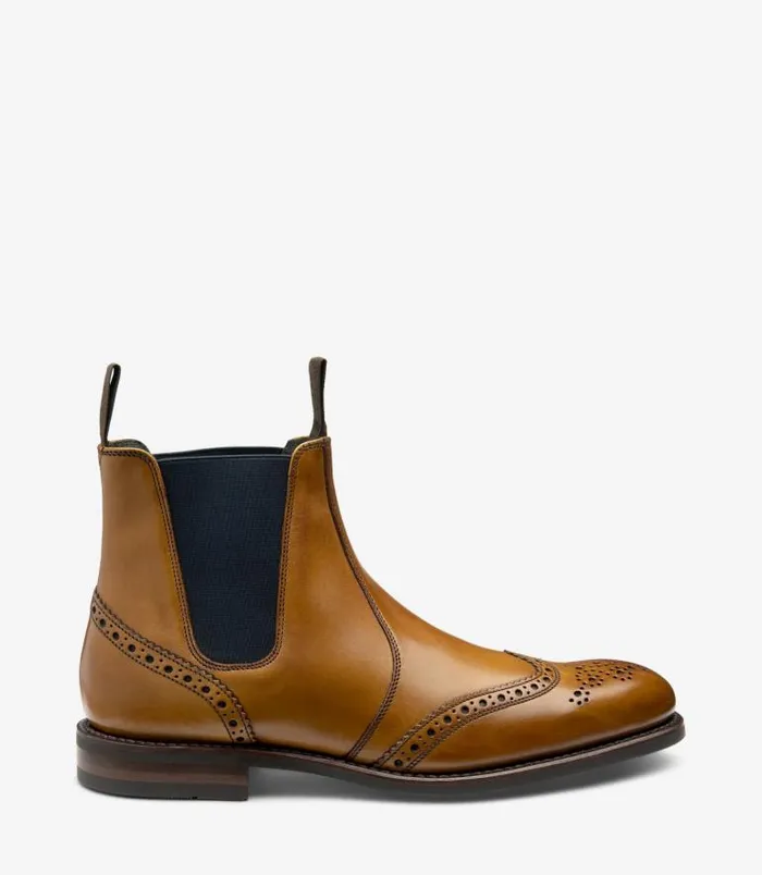 Men Loake Chelsea Boots Hoskins Tan