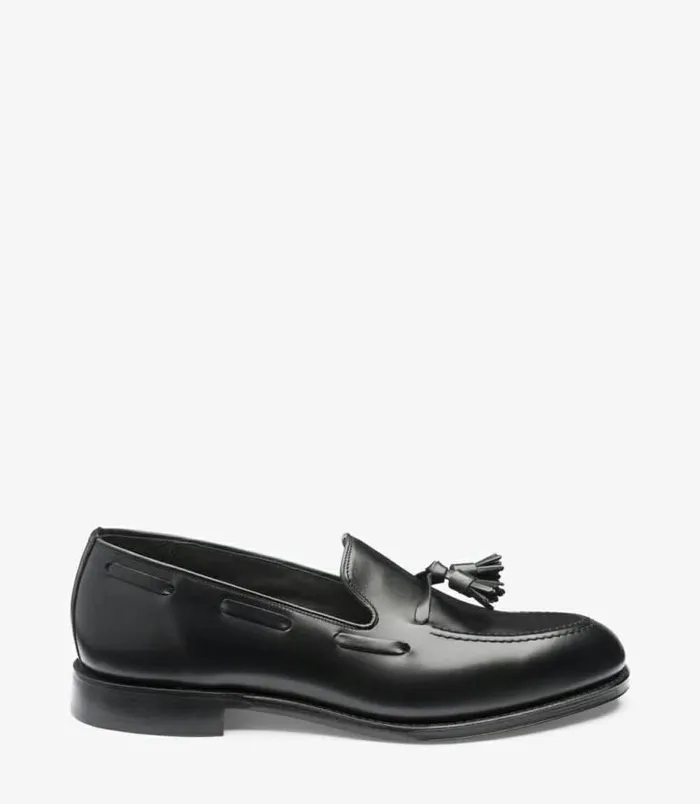 Men Loake Loafers Russell Black