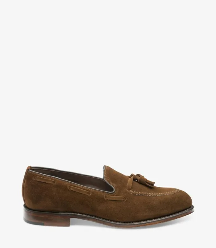 Men Loake Loafers Russell Polo Suede