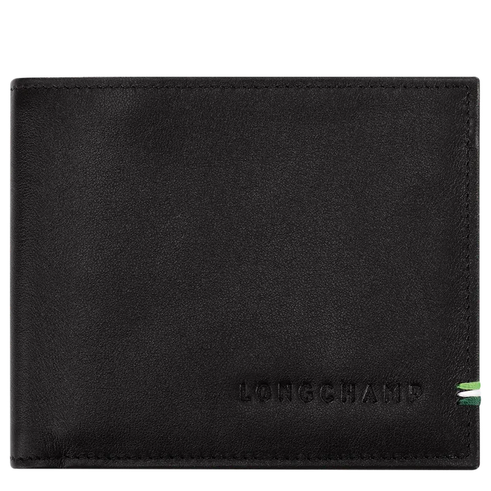 Men Longchamp Longchamp sur Seine Wallet Black Wallets