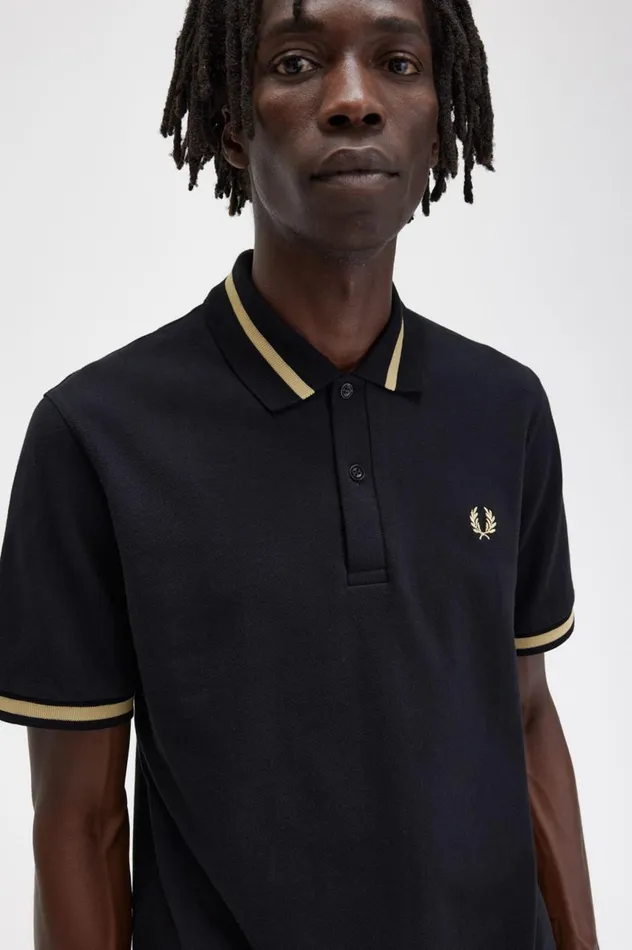 Men Made In EnglandM2 Blackchampagne Fred Perry Polo Shirts