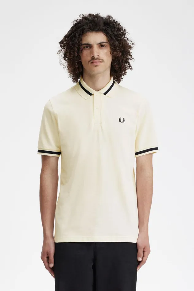 Men Made In EnglandM2 Ecrublack Fred Perry Polo Shirts