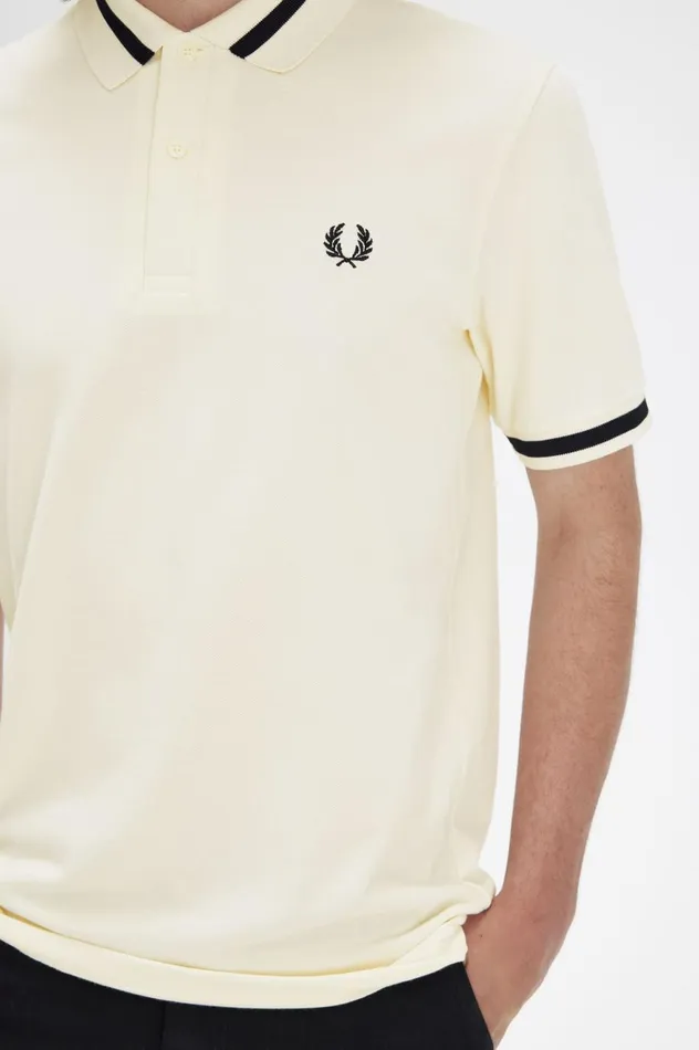 Men Made In EnglandM2 Ecrublack Fred Perry Polo Shirts