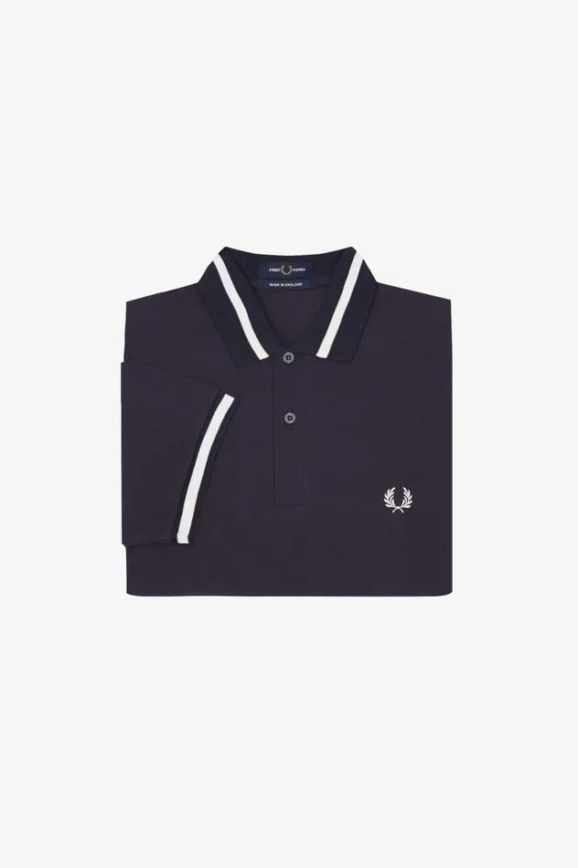 Men Made In EnglandM2 Navysnow White Fred Perry Polo Shirts