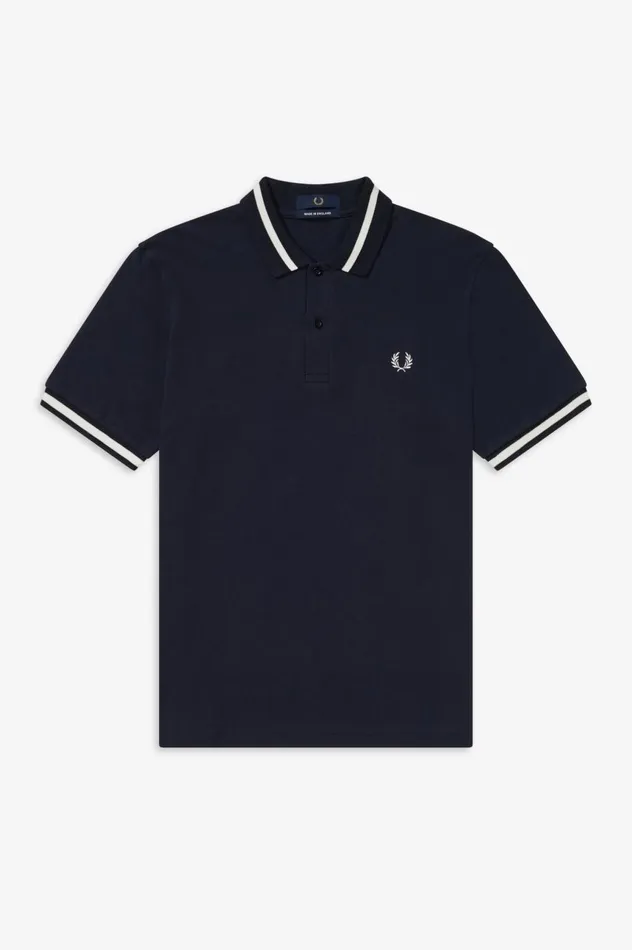 Men Made In EnglandM2 Navysnow White Fred Perry Polo Shirts