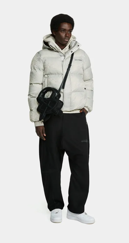 Men Metal Grey Ruzna Puffer Jacket Daily Paper Jackets Men Metal Grey Ruzna Puffer Jacket Daily Paper Jackets